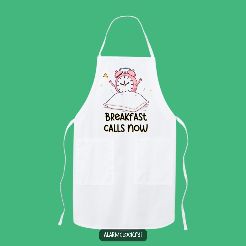 Funny Alarm Clock Pillow Bed Jump Apron: Hilarious Kitchen Wear for Mornings
