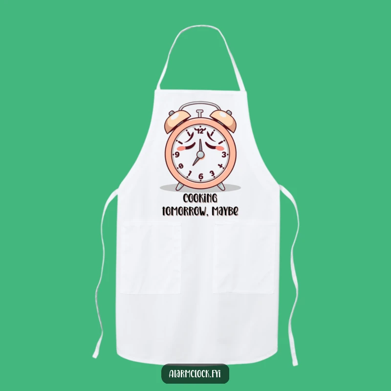Funny Tired Snooze Apron: Cook Even When You're Reluctant!