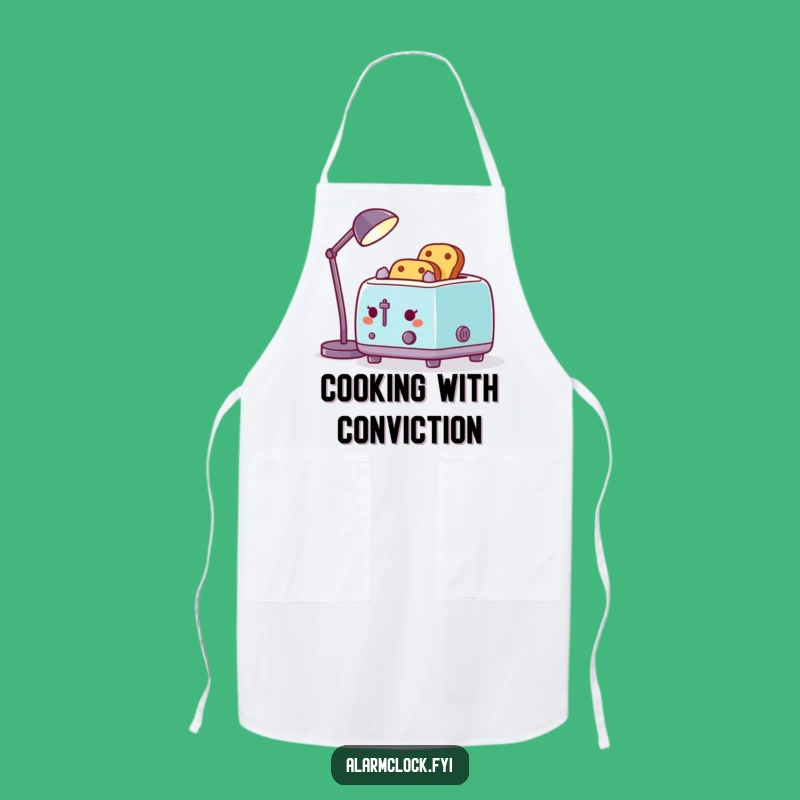 Funny Toaster Desk Lamp Toast Apron: Hilarious Chef Wear & Unique Gift