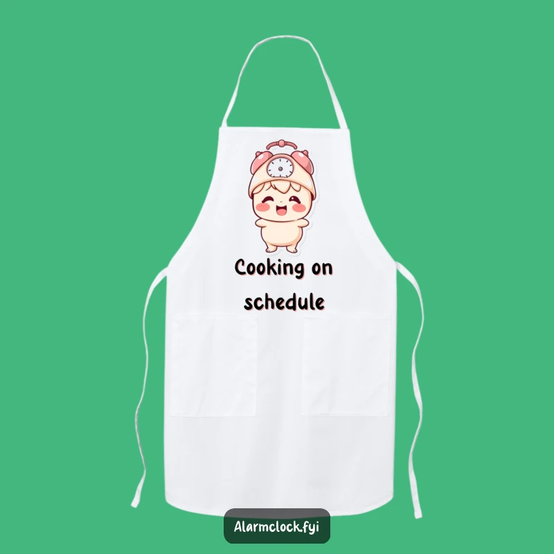 Funny Alarm Clock Apron: Giggling Chef's Kitchen Companion