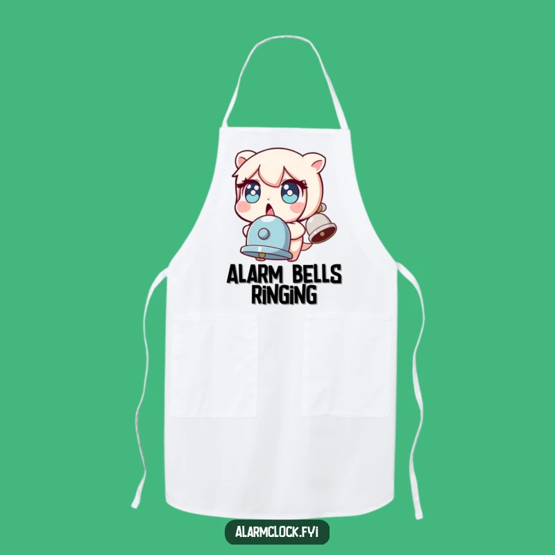 Funny Surprised Character Wide Eyes Bell Jolted Apron, Kitchen Humorous Gift