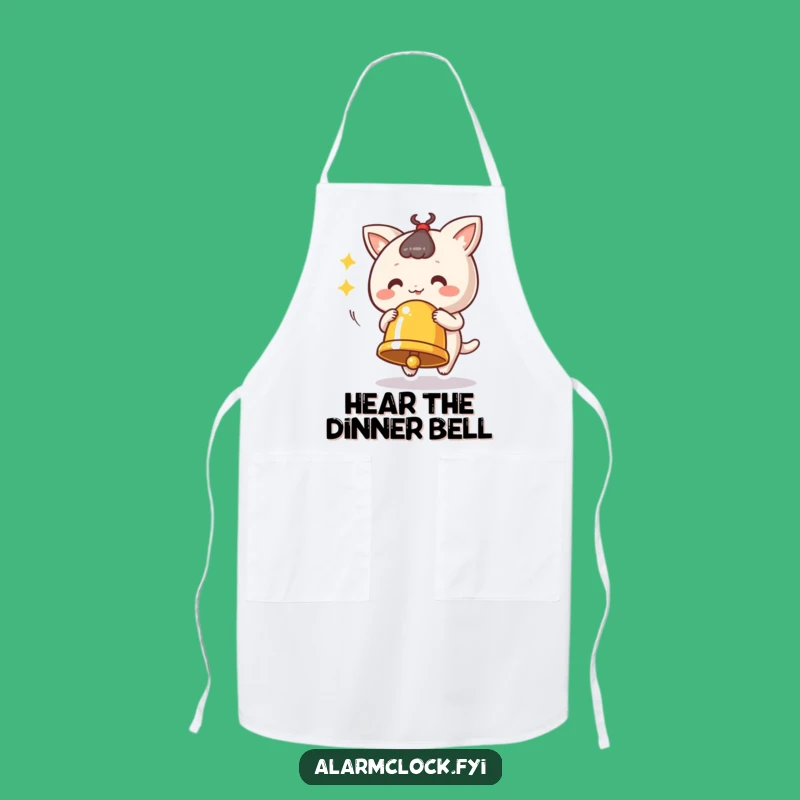 Funny Ringing Bell Apron: Cheerful Kitchen Sounds, Perfect Funny Gift for Joyful Cooks!