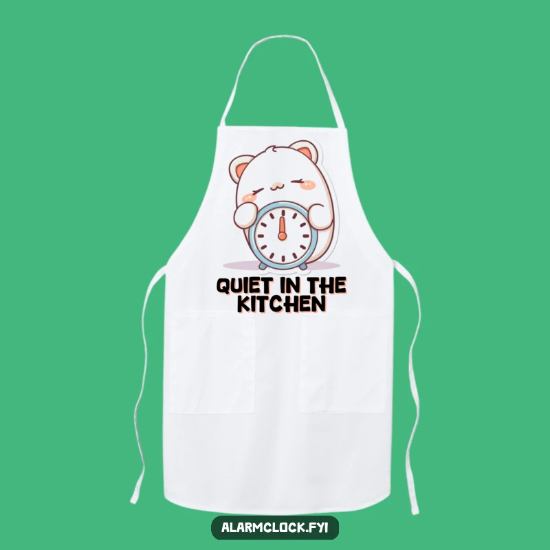 Funny Snooze Master Alarm Clock Apron: Chef's Delight for a Funny Gift!