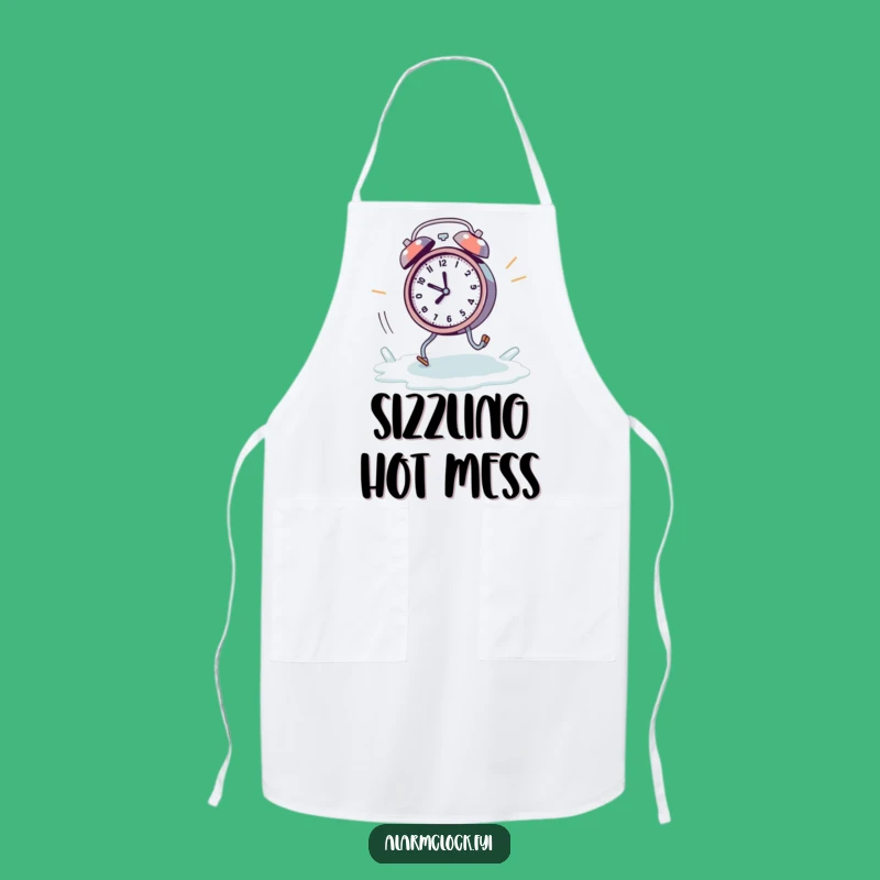 Funny Melting Clock Apron: Frantic Kitchen Escape, Perfect Funny Cooking Gift