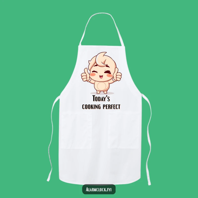 Funny Winking Character Apron: Cook with Cheer with This Humorous Kitchen Gear