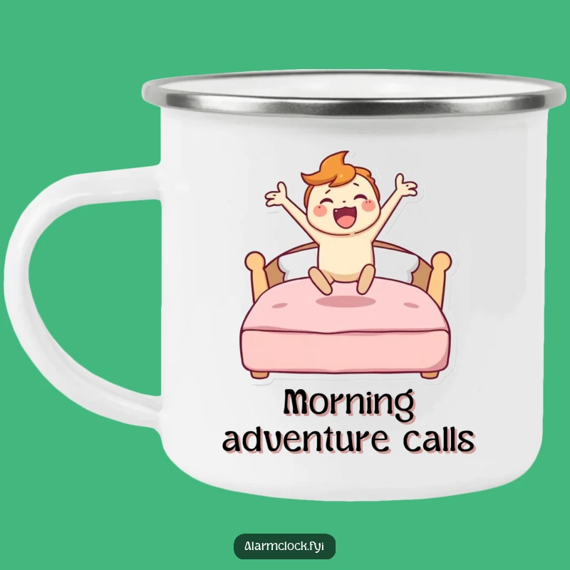 Funny Energetic Character Camping Mug - Hilarious Outdoor Gift for Adventurers
