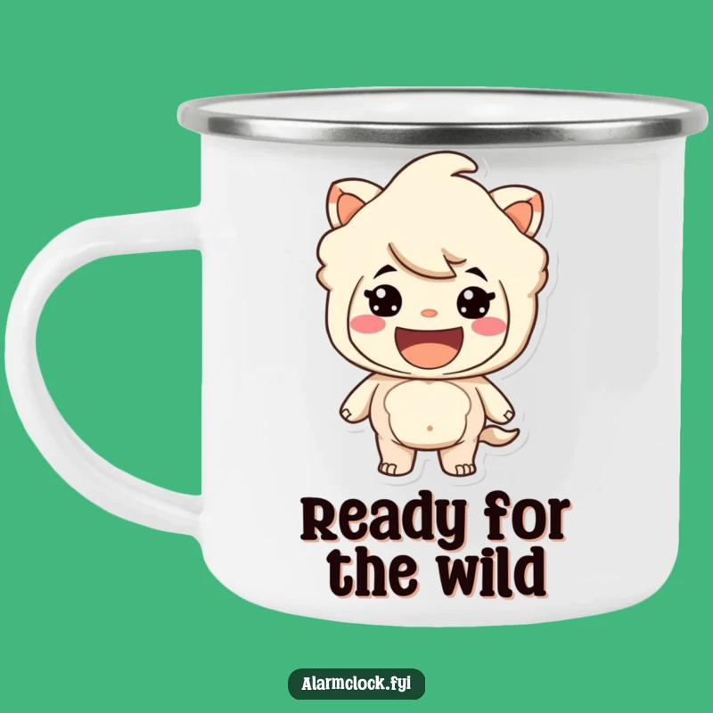 Funny Ready-to-Go Grinning Camping Mug: Your Adventure Buddy!