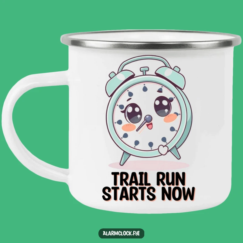 Funny Jump Aweigh Alarm Clock Camping Mug: Hilarious Adventure Buddy!