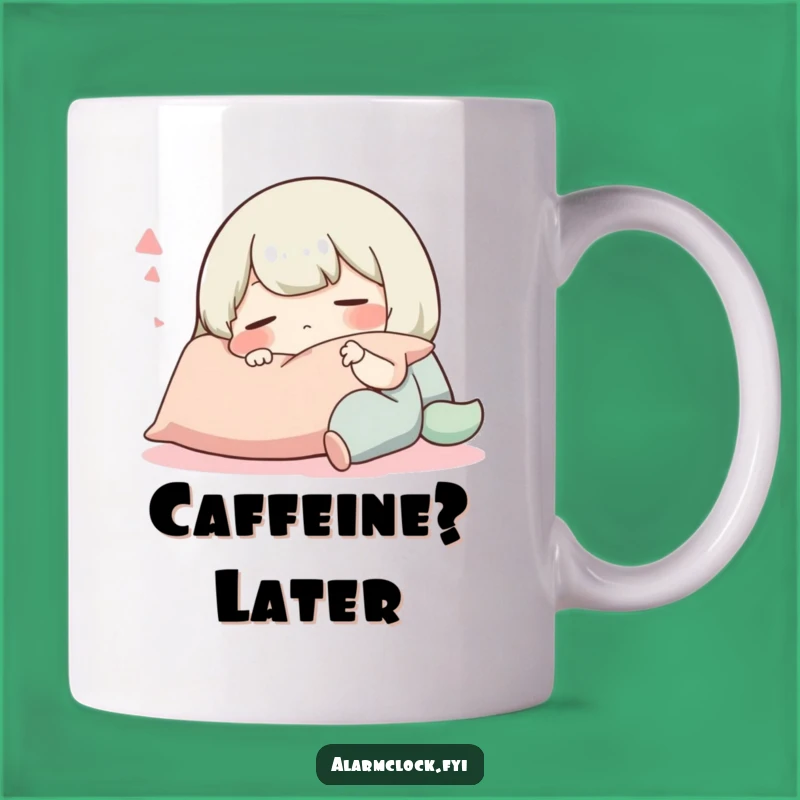 Funny Snooze Mug: Contented Character Sleeping, Perfect Cozy Gift