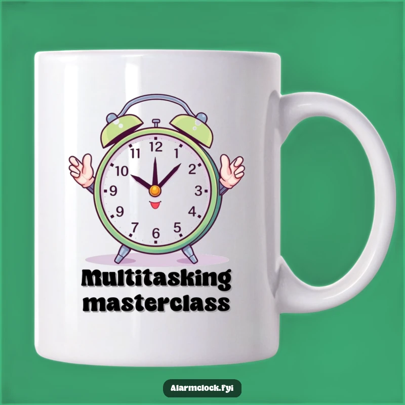 Funny Juggling Clock Hands Mug - Hilarious Multi-Tasking Gift for Busy People