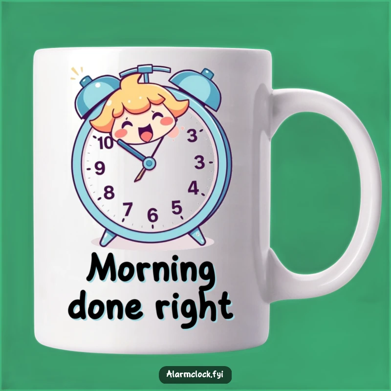 Funny Smashing Alarm Clock Mug - Hilarious Morning Mood Buster Gift!