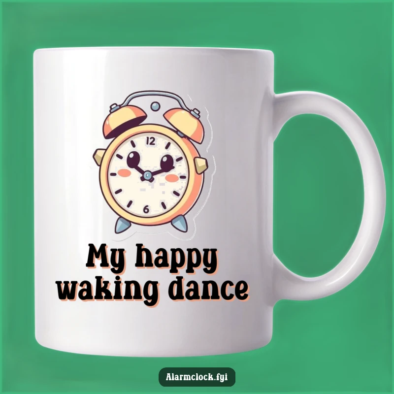 Funny Surprise Alarm Clock Mug Gift, Cute Leaping Character, Perfect Morning Starter