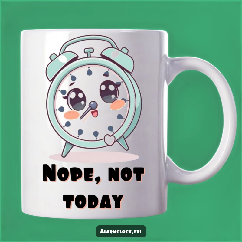 Funny Jump Aweigh Alarm Clock Mug: Hilarious Reaction Makes a Funny Gift!