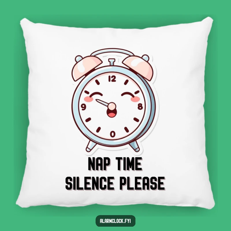 Funny Giggling Clock Pillow, Cozy Dramatic Character, Humorous Accent Decor