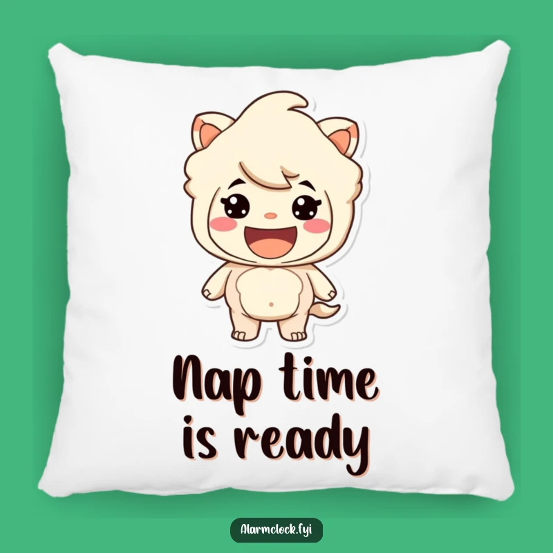 Funny Ready-to-Go Grinning Pillow: Cozy Up for Your Next Quest!