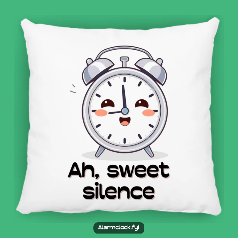 Funny Relief Clock Pillow: Cozy Morning Cushion, Perfect Hilarious Gift