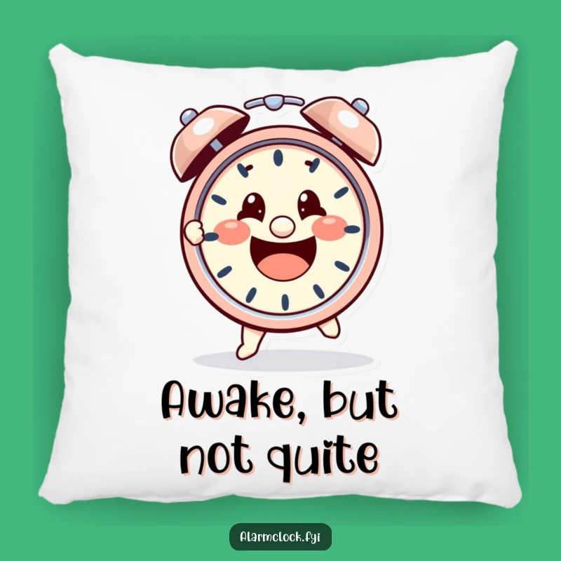 Funny Sleepy Head Pillow: Character Battles Alarm, Cozy Funny Gift