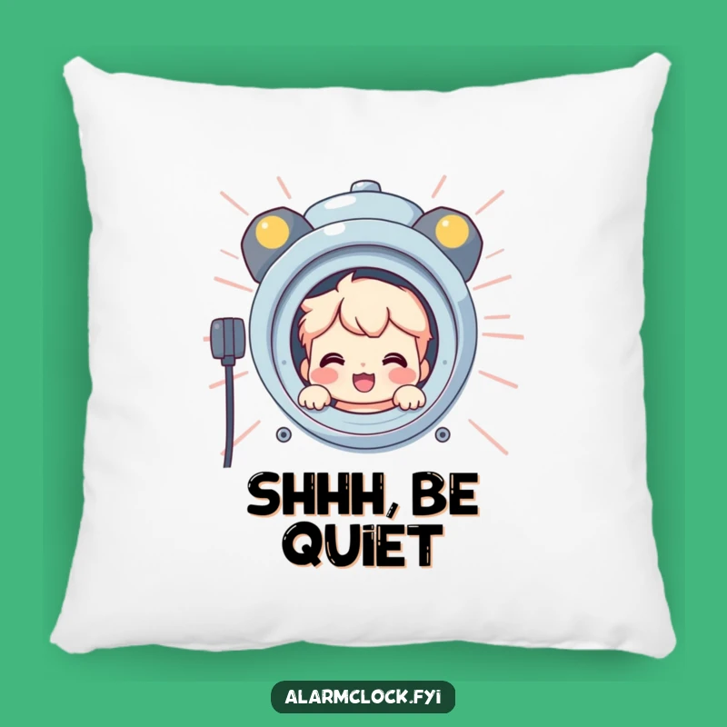 Funny Soft Surprise Pillow: Character Hides Behind Alarm, Cozy Funny Gift