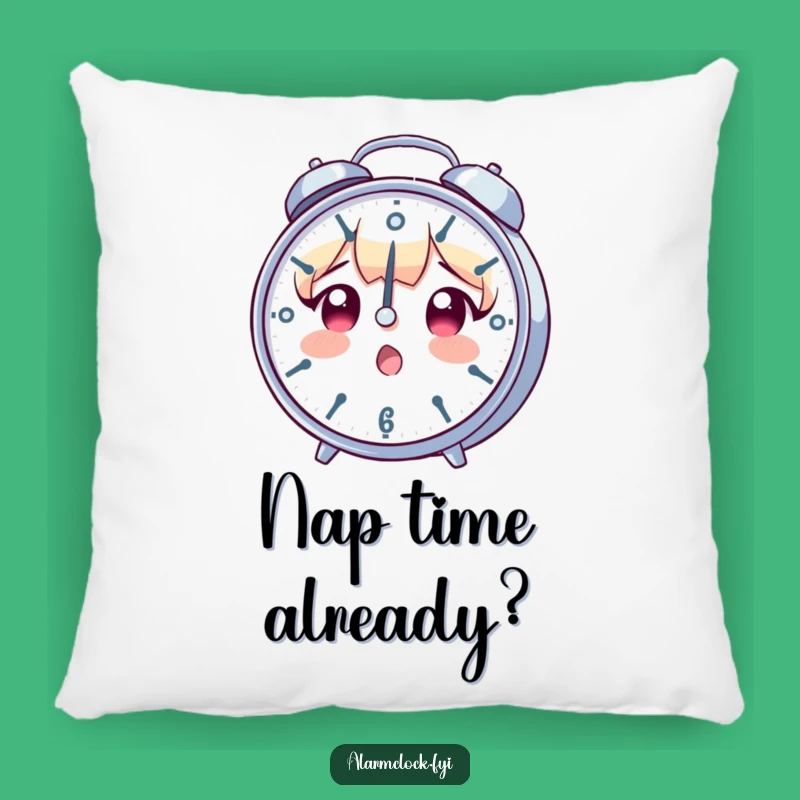 Funny Surprised Clock Character Pillow - Soft Hilarious Gift for Stress Relief