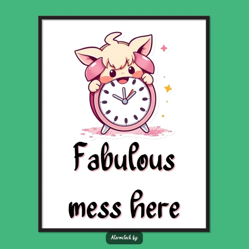 Funny Digital Art: Mischievous Character's Glitter Bomb, Instant Download and Funny Gift
