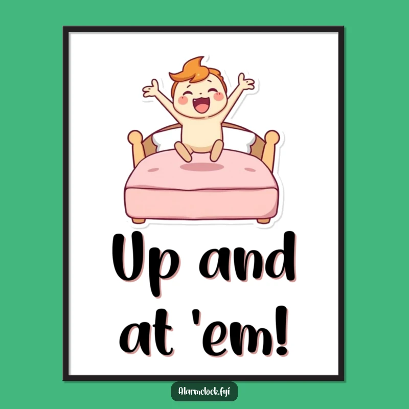 Funny Energetic Character Art Print - Instant Hilarious Motivation Gift