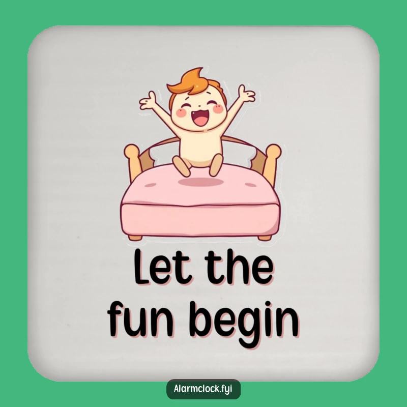 Funny Energetic Character Coaster - Hilarious Gift for Lively Tables
