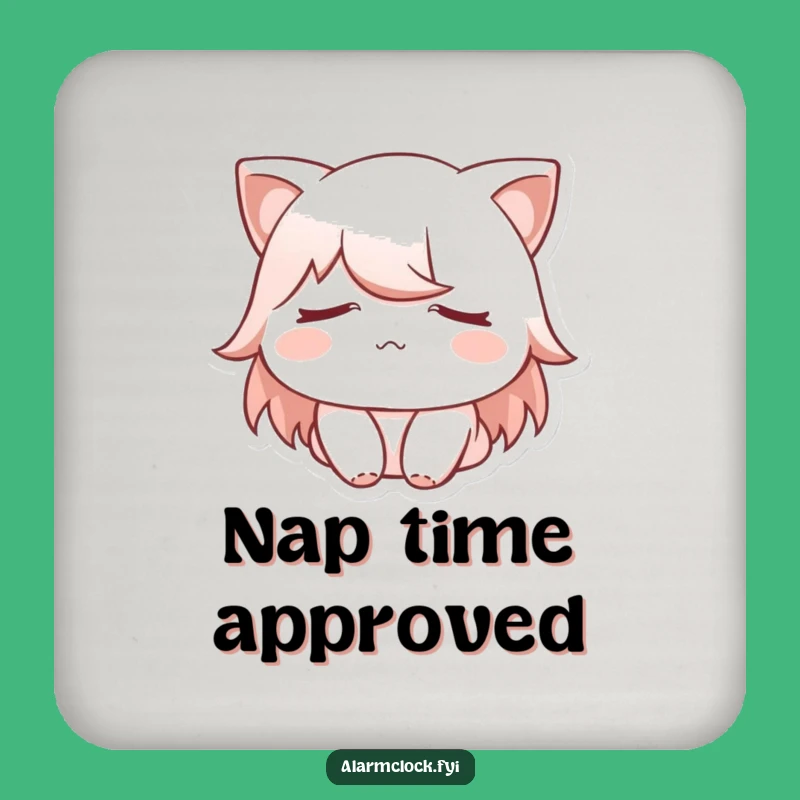 Funny Sleepy Eye Drink Coaster: Protect Surfaces with Gentle Slumber