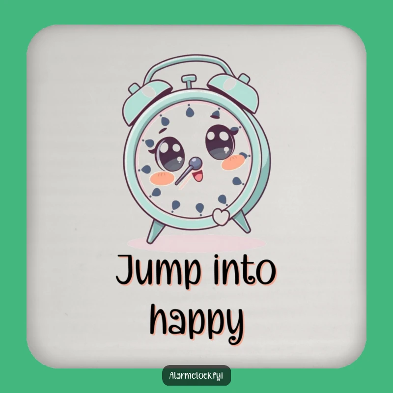 Funny Jump Aweigh Alarm Clock Coaster: Hilarious Protection for Your Drinks!