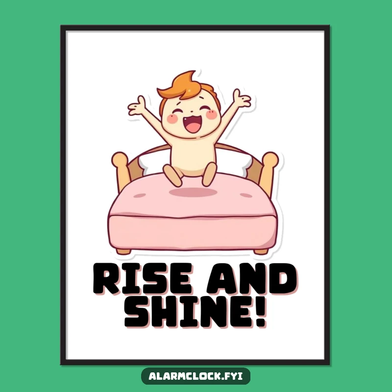 Funny Energetic Character Poster - Inspiring Hilarious Wall Art Gift