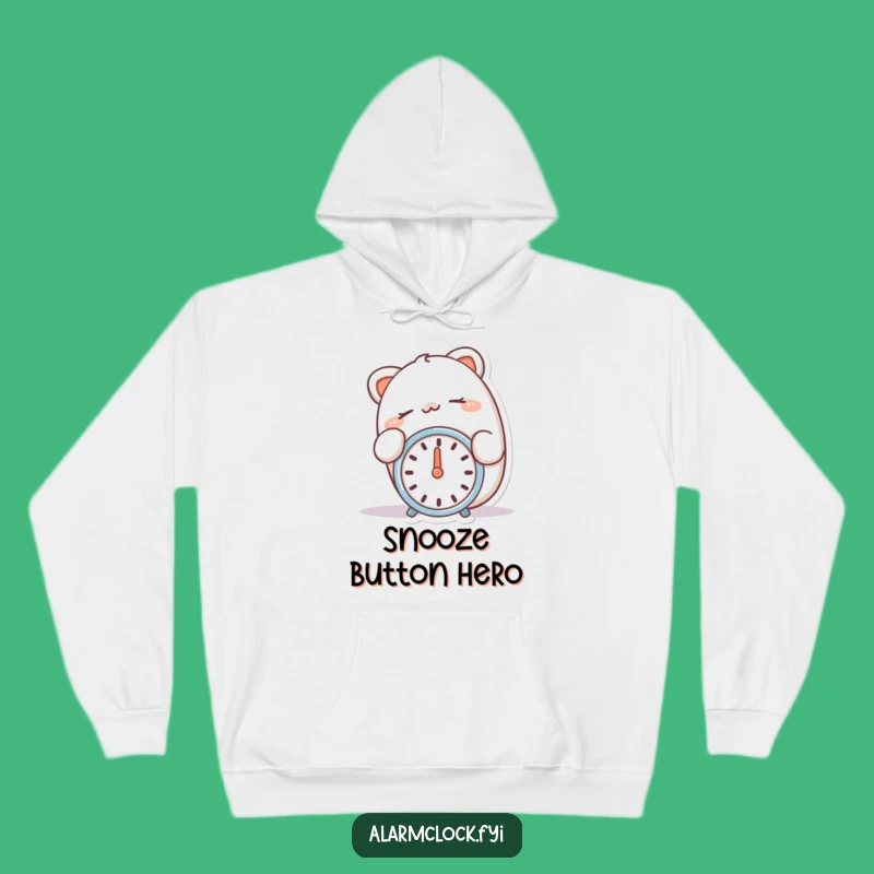 Cozy Funny Snooze Master Alarm Clock Hoodie: Warmth & Slumber for a Funny Gift!