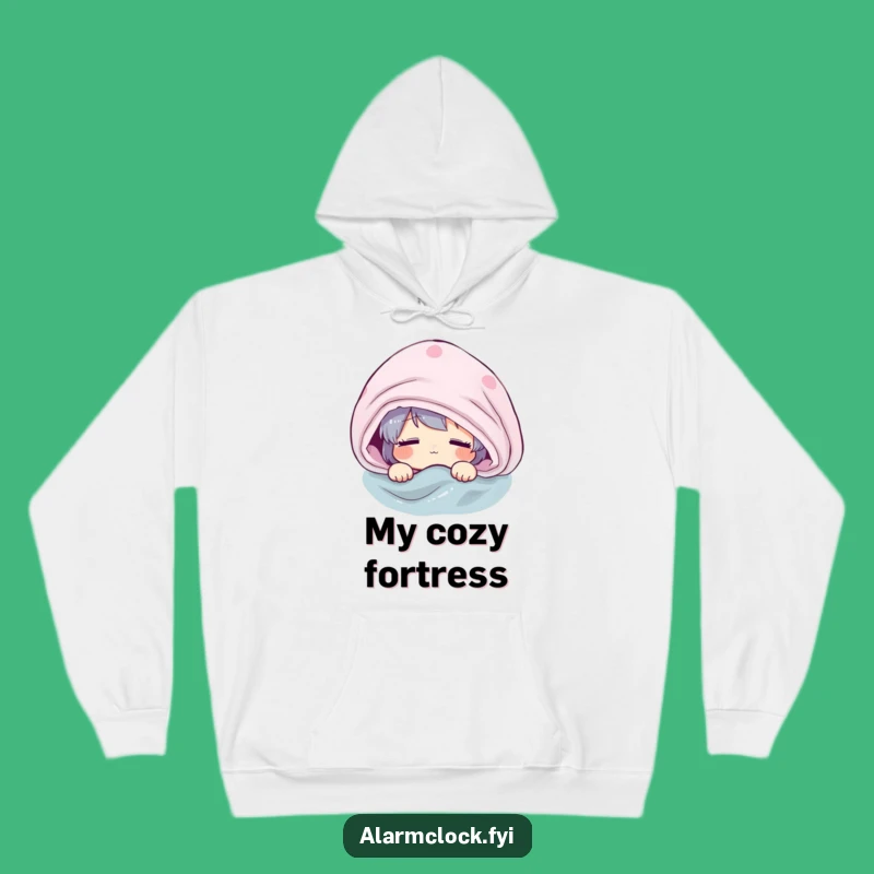 Funny Groggly Peeking Hoodie: Cozy Comfort for the Reluctant Riser