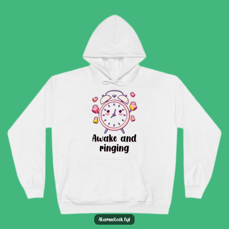 Funny Juggling Alarm Clock Hoodie: Cozy Up with Morning Mayhem and Humor