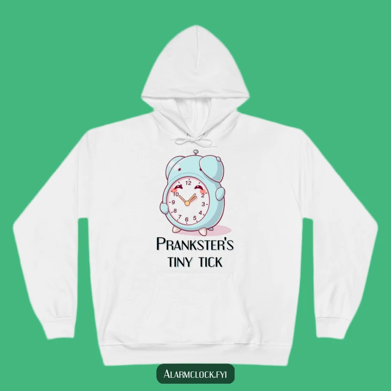 Funny Mischief Clock Hoodie: Cozy Prankster Sweatshirt, Awesome Hilarious Gift