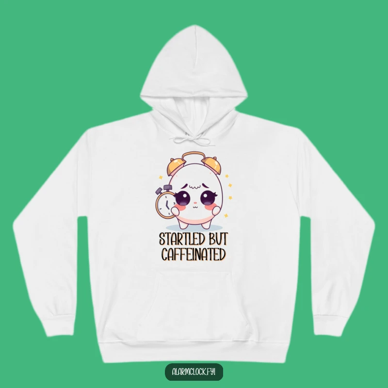 Funny Sleepy Awakening Hoodie: Startled Character Comfort, Best Funny Gift