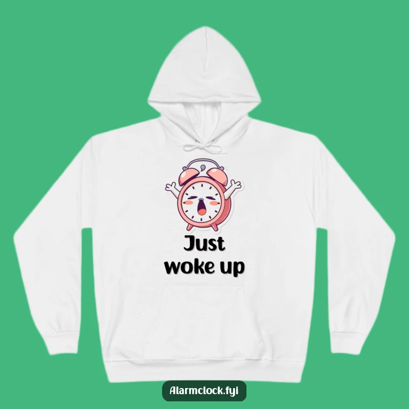 Funny Sleepy Alarm Clock Hoodie: Cozy Comfort for Your Morning Slumber