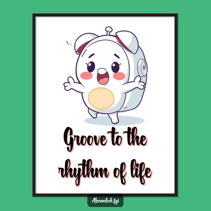 Funny Free Printable Wall Art: Dancing Character Hilarious Downloadable Art