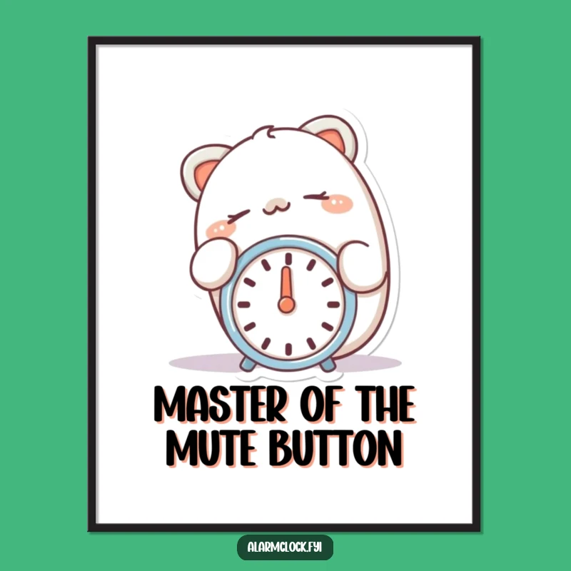 Free Printable Wall Art: Ultimate Snooze Master, Hilarious Downloadable Decor!