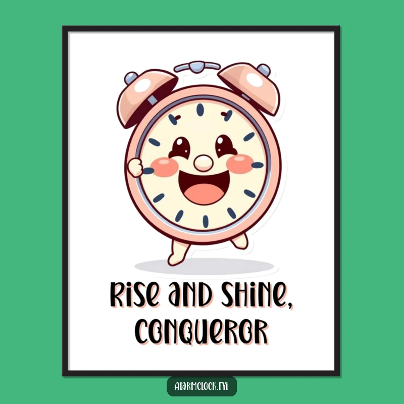 Free Printable Wall Art: Determined Alarm Grabber, Funny Downloadable Art for Your Home