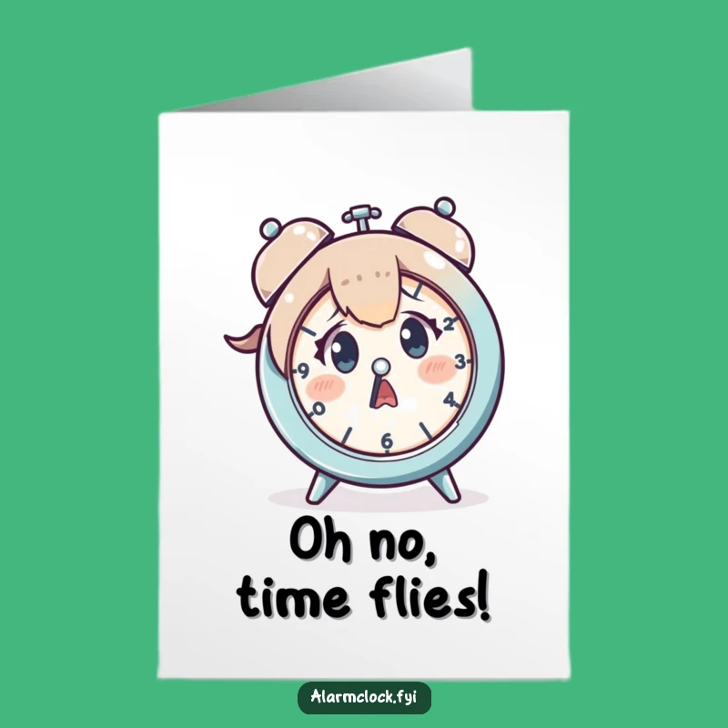 Funny Free Printable Birthday Card Download: Startled Character Late Meme Gift