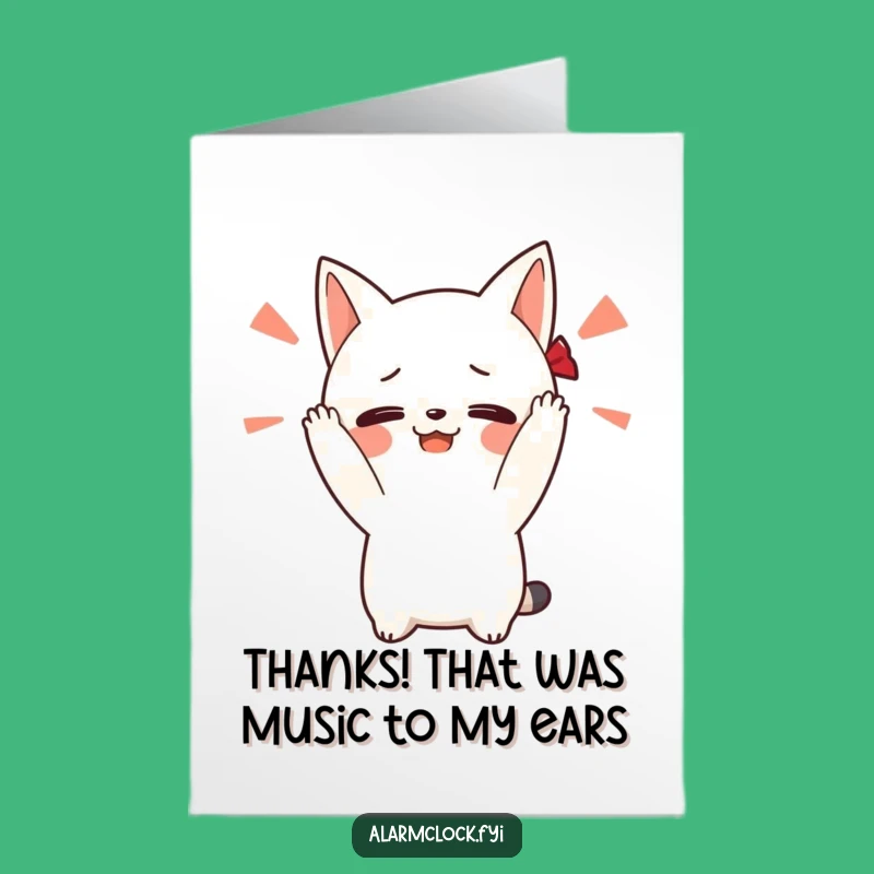 Free Printable Loud Alarm Thank You Card - Funny Overwhelmed Gift