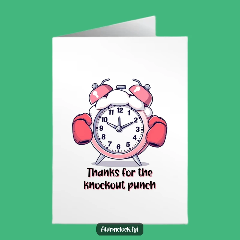 Free Printable Punching Clock Funny Thank You Card - Appreciative Downloadable Gift
