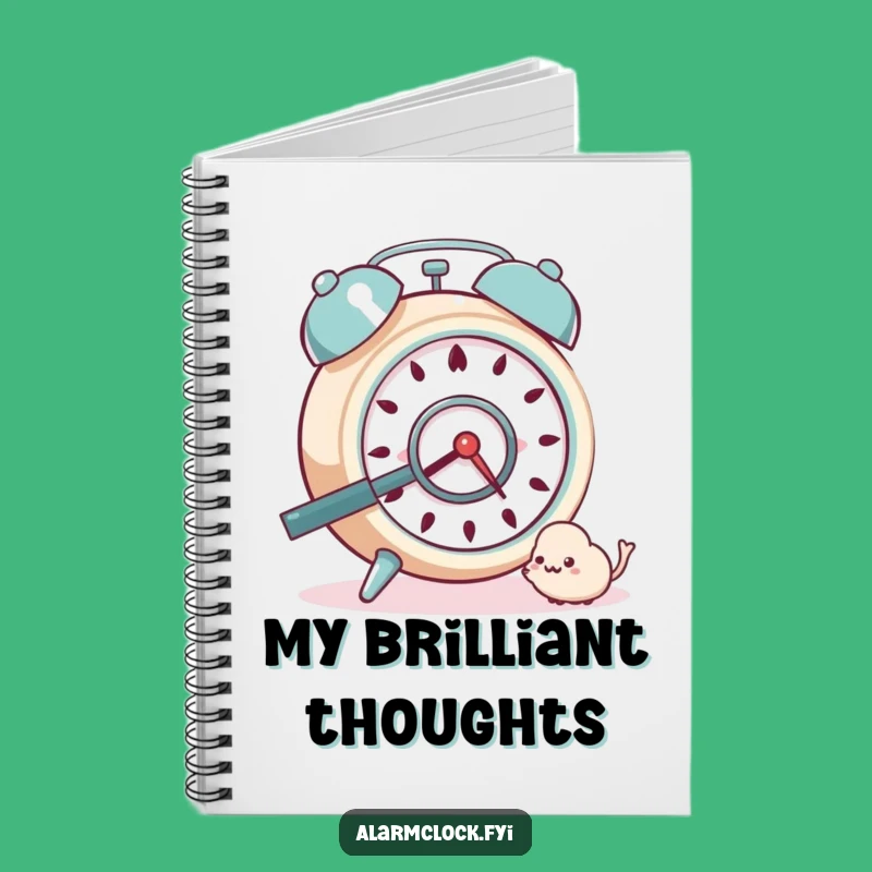Funny Curious Alarm Clock Notebook: Document Your Discoveries with Precision