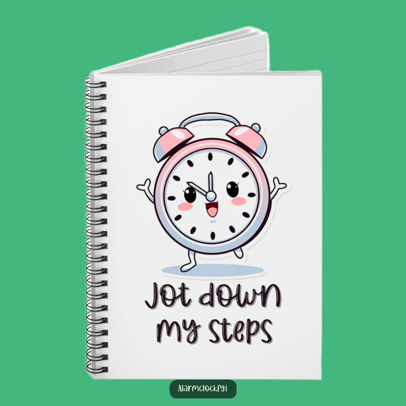 Funny Dancing Alarm Clock Notebook: Jot Down Ideas with Cheerful Fun Gift