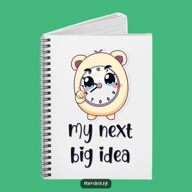Funny Determined Clock Watcher Notebook: Jot Down Your Punctual Ideas!