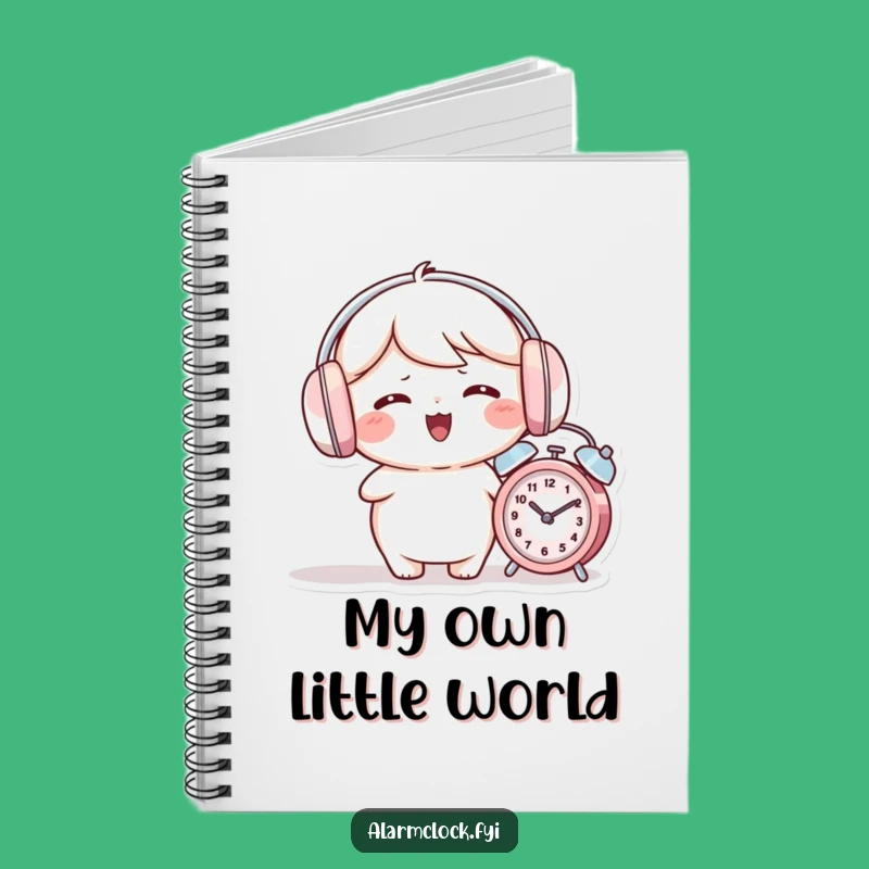 Funny Earmuffs Alarm Clock Notebook: Quieter Notes for a Funny Gift!