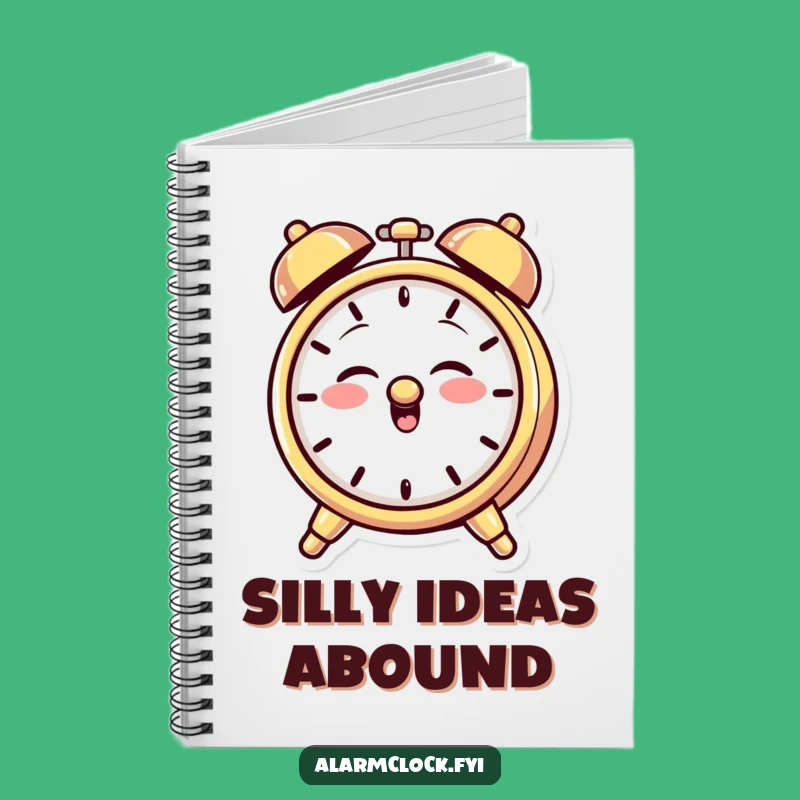 Funny Giggling Alarm Clock Notebook: Jot Down Mischief with a Grin Gift
