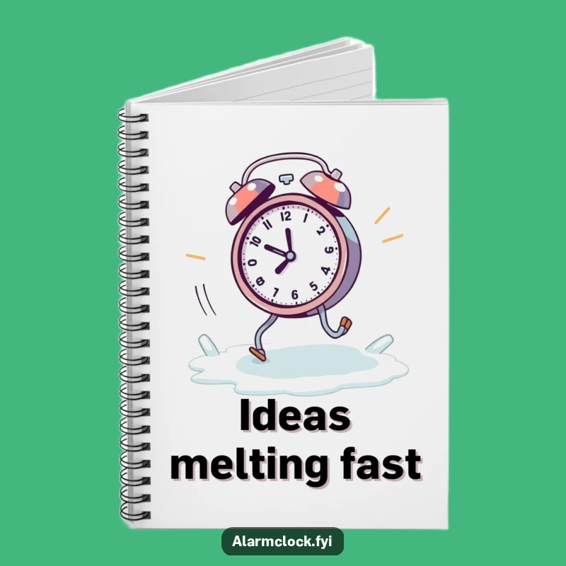 Funny Melting Clock Notebook: Frantic Escape Journal, Perfect Funny Gift for Planners