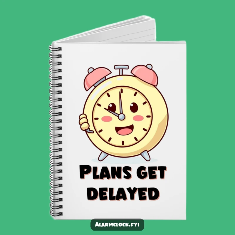 Funny Snooze Button Alarm Clock Notebook: Jot Down Sleepy Ideas Gift