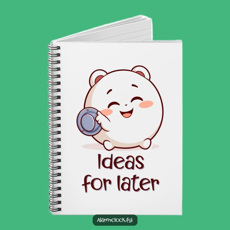 Funny Snooze Button Character Notebook - Hilarious Gift for Morning Notes