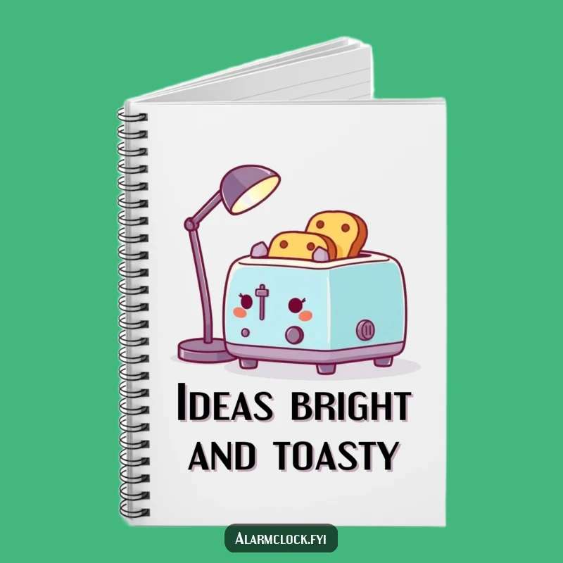 Funny Toaster Desk Lamp Toast Notebook: Hilarious Journal & Gift for Writers
